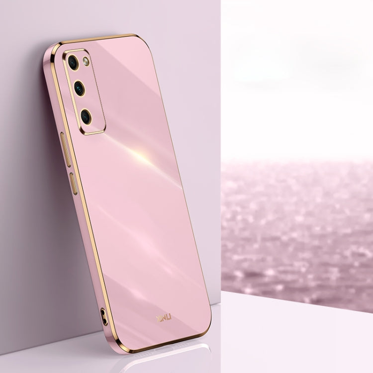 For Honor 30 Youth XINLI Straight 6D Plating Gold Edge TPU Shockproof Case