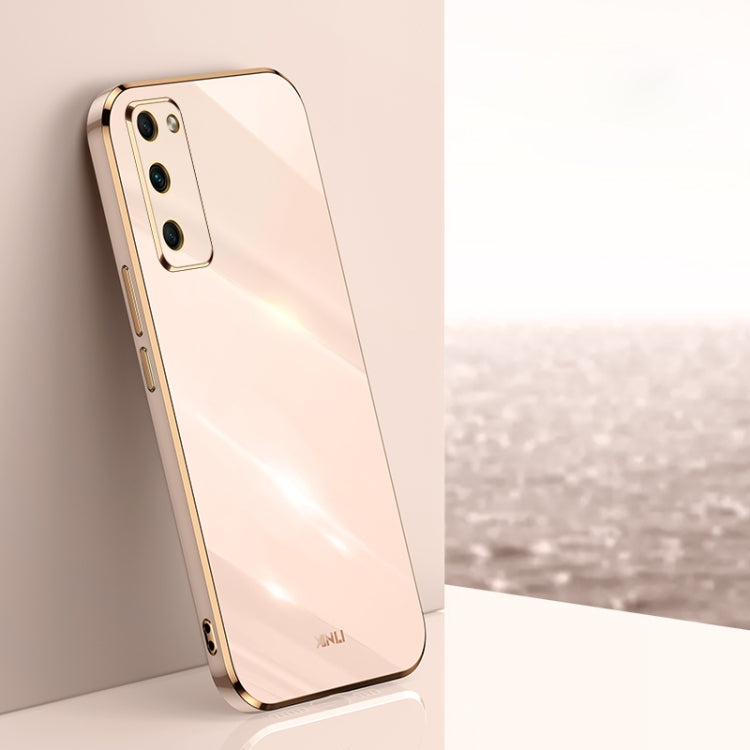 For Honor 30 Youth XINLI Straight 6D Plating Gold Edge TPU Shockproof Case