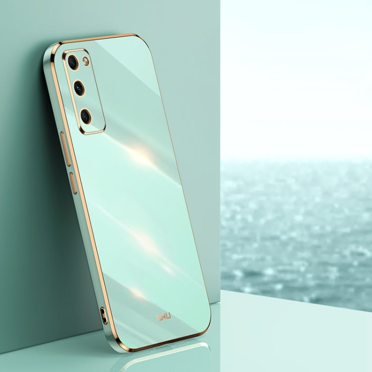 For Honor 30 Youth XINLI Straight 6D Plating Gold Edge TPU Shockproof Case