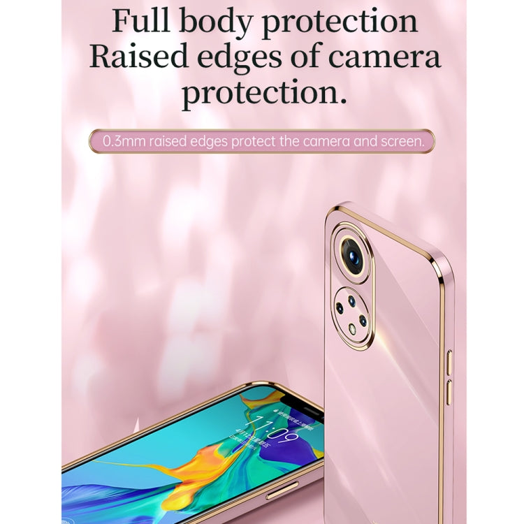 For Honor 50 Pro XINLI Straight 6D Plating Gold Edge TPU Shockproof Case