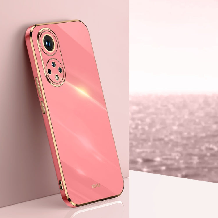 For Honor 50 Pro XINLI Straight 6D Plating Gold Edge TPU Shockproof Case