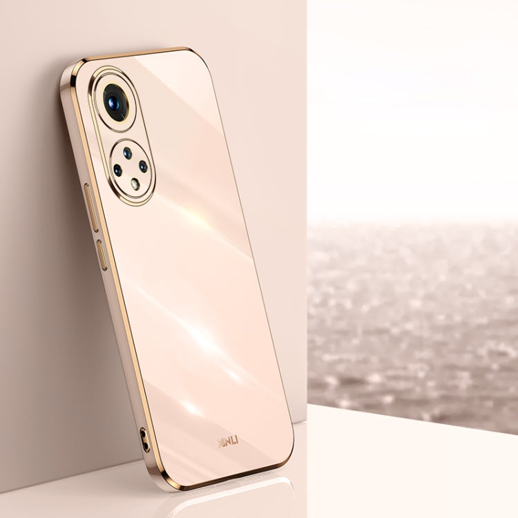 For Honor 50 Pro XINLI Straight 6D Plating Gold Edge TPU Shockproof Case