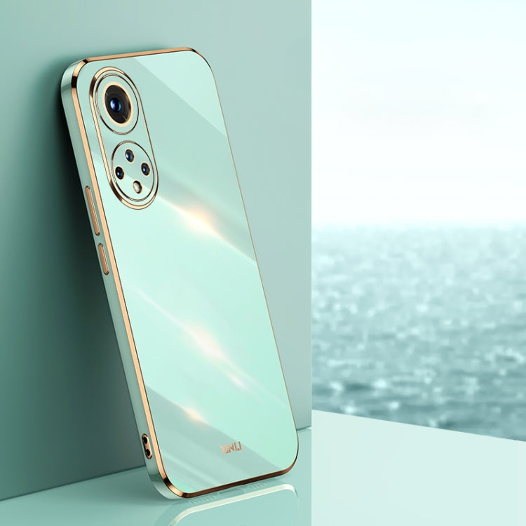 For Honor 50 Pro XINLI Straight 6D Plating Gold Edge TPU Shockproof Case