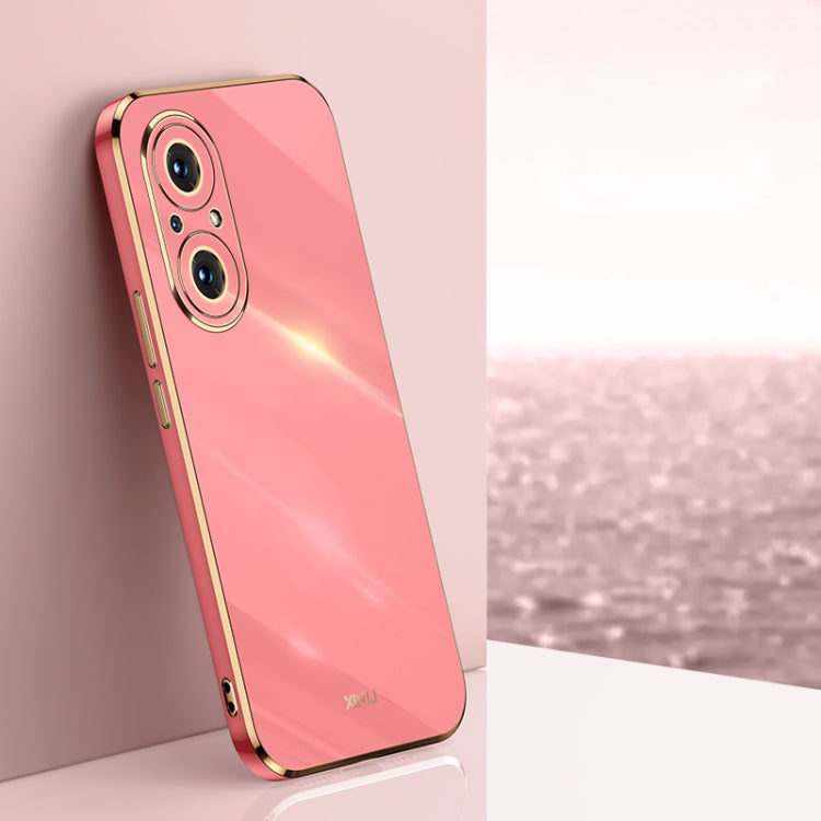 For Honor 50 SE XINLI Straight 6D Plating Gold Edge TPU Shockproof Case