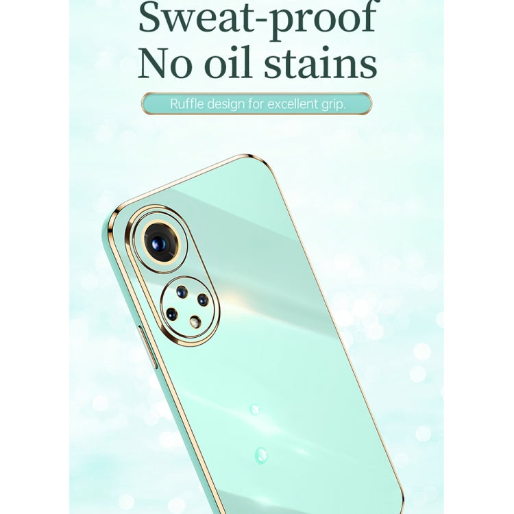 For Honor 50 SE XINLI Straight 6D Plating Gold Edge TPU Shockproof Case