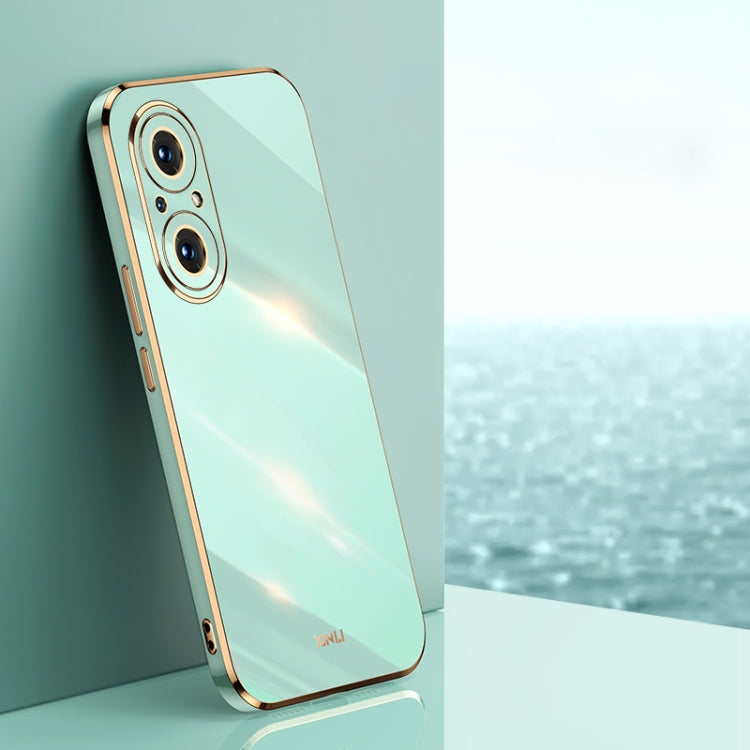 For Honor 50 SE XINLI Straight 6D Plating Gold Edge TPU Shockproof Case