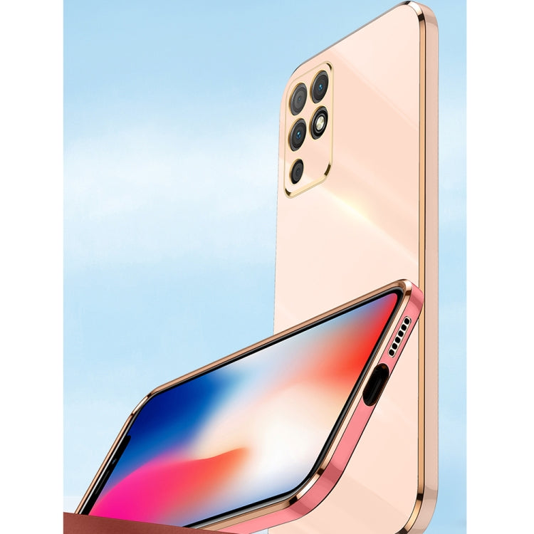 For Honor Play 5T Youth XINLI Straight 6D Plating Gold Edge TPU Shockproof Case