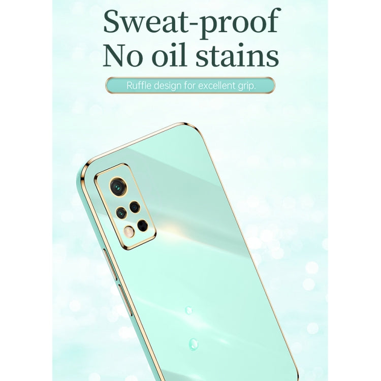 For Honor V40 5G XINLI Straight 6D Plating Gold Edge TPU Shockproof Case