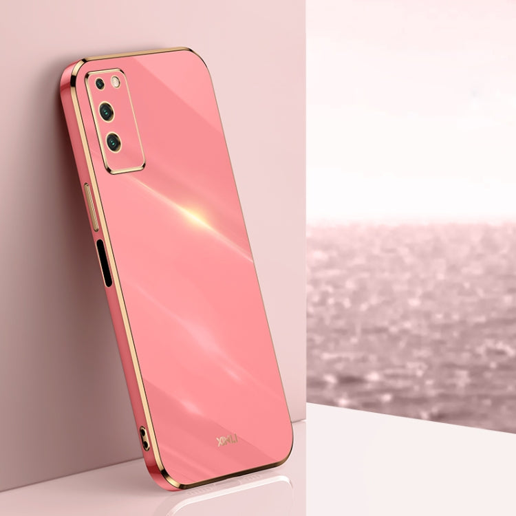 For Honor X10 5G XINLI Straight 6D Plating Gold Edge TPU Shockproof Case