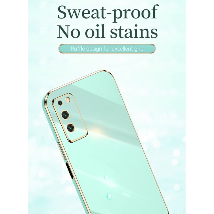 For Honor X10 5G XINLI Straight 6D Plating Gold Edge TPU Shockproof Case