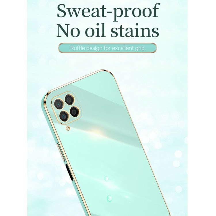 For Huawei nova 6 SE XINLI Straight 6D Plating Gold Edge TPU Shockproof Case with Ring Holder