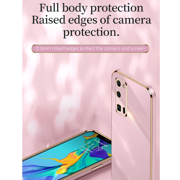 For Honor 30 XINLI Straight 6D Plating Gold Edge TPU Shockproof Case with Ring Holder