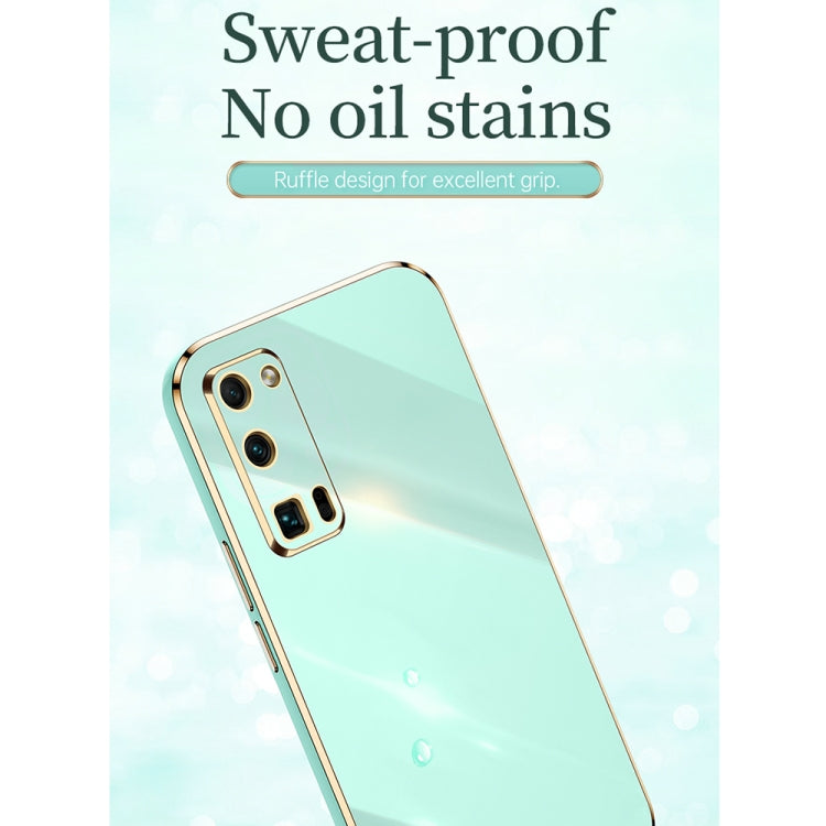 For Honor 30 XINLI Straight 6D Plating Gold Edge TPU Shockproof Case with Ring Holder