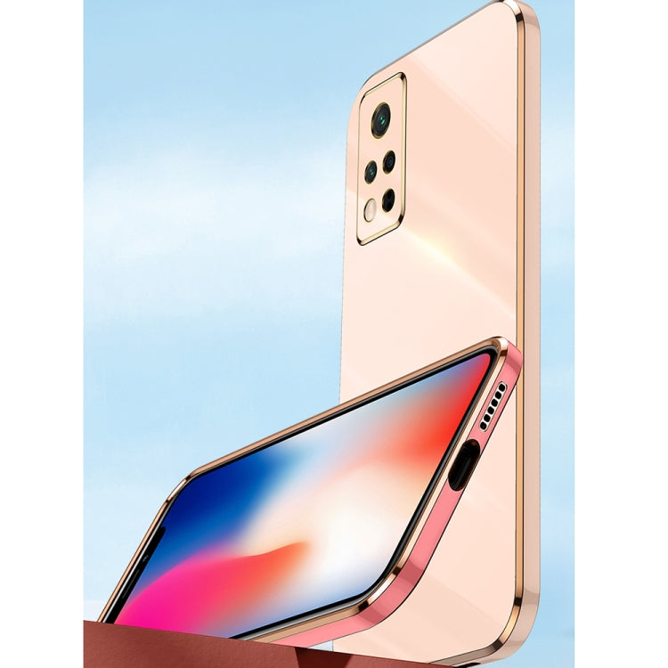 For Honor V40 5G XINLI Straight 6D Plating Gold Edge TPU Shockproof Case with Ring Holder