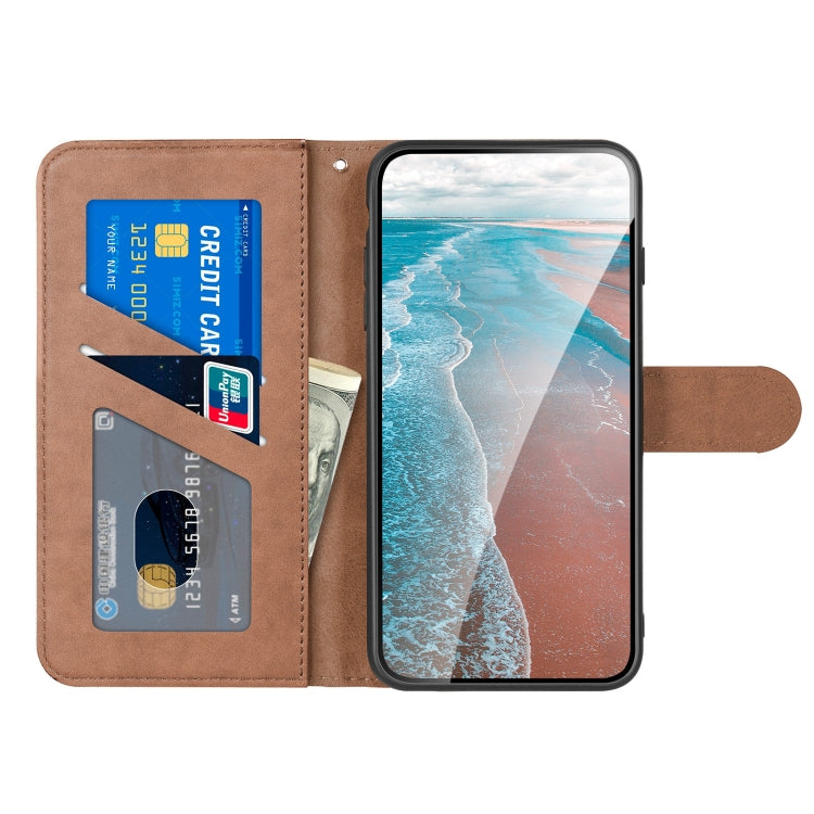 For Google Pixel 5 Sika Deer Embossing Pattern Horizontal Flip PU Leather Case with Holder & Card Slot & Wallet & Photo Frame