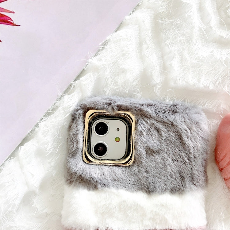 For iPhone 11 Pro Colorful Plush Phone Protect Case