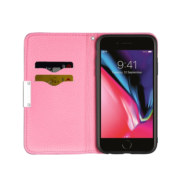 For iPhone 6 Litchi Texture Horizontal Flip Leather Case with Holder & Card Slots
