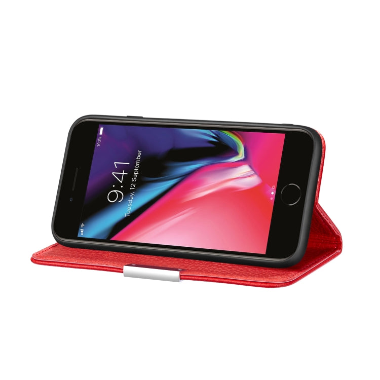 For iPhone 6 Litchi Texture Horizontal Flip Leather Case with Holder & Card Slots