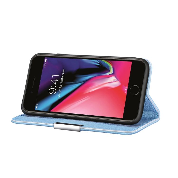 For iPhone 6 Plus Litchi Texture Horizontal Flip Leather Case with Holder & Card Slots