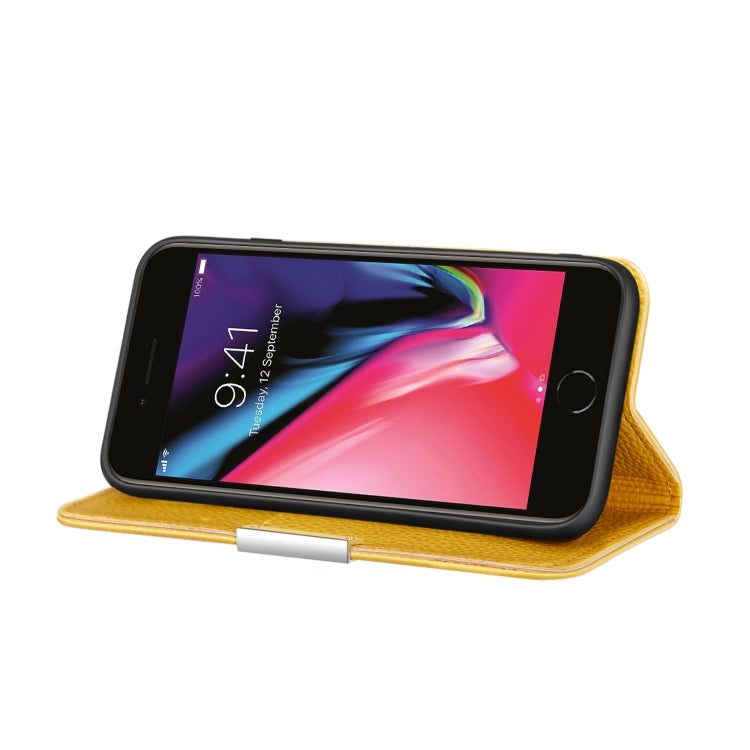 For iPhone 6 Plus Litchi Texture Horizontal Flip Leather Case with Holder & Card Slots
