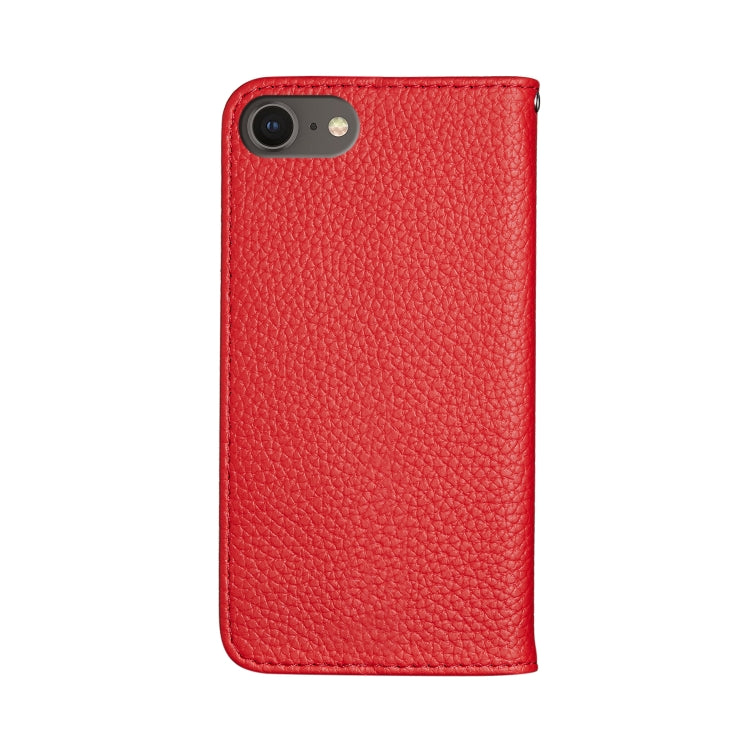 For iPhone 7 Litchi Texture Horizontal Flip Leather Case with Holder & Card Slots