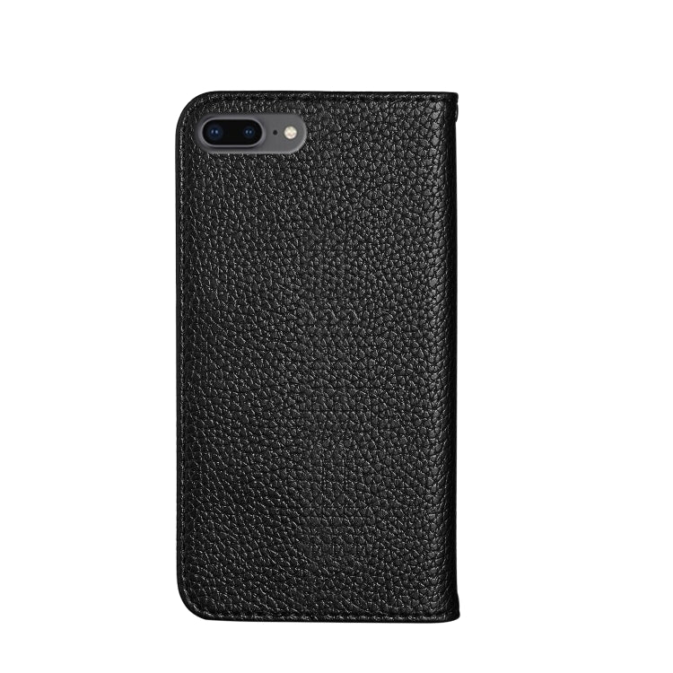 For iPhone 8 Plus / 7 Plus Litchi Texture Horizontal Flip Leather Case with Holder & Card Slots
