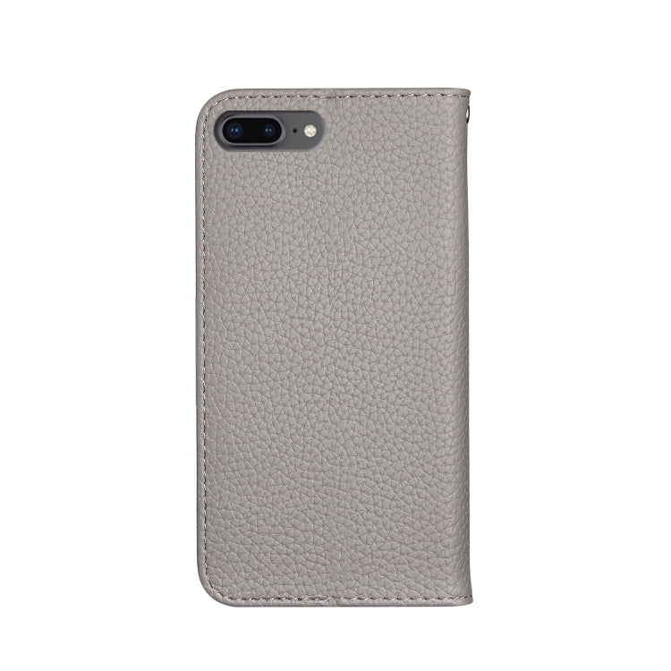For iPhone 8 Plus / 7 Plus Litchi Texture Horizontal Flip Leather Case with Holder & Card Slots