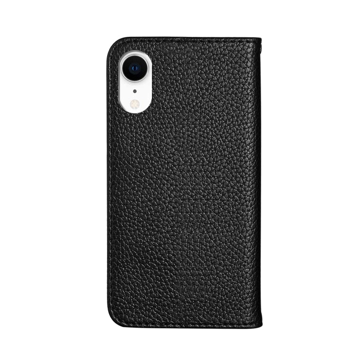 For iPhone XR Litchi Texture Horizontal Flip Leather Case with Holder & Card Slots