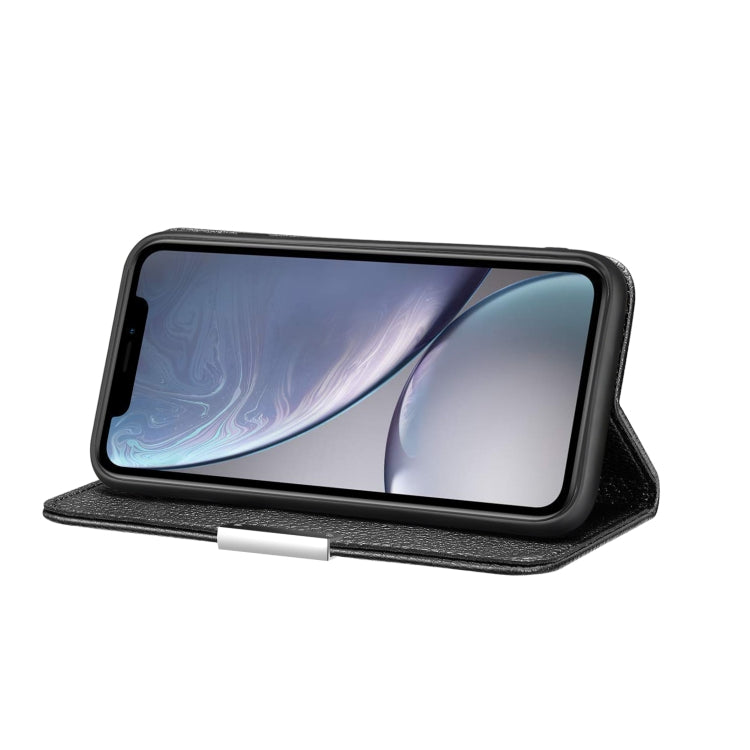 For iPhone XR Litchi Texture Horizontal Flip Leather Case with Holder & Card Slots