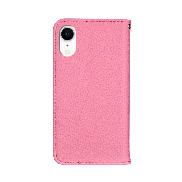 For iPhone XR Litchi Texture Horizontal Flip Leather Case with Holder & Card Slots