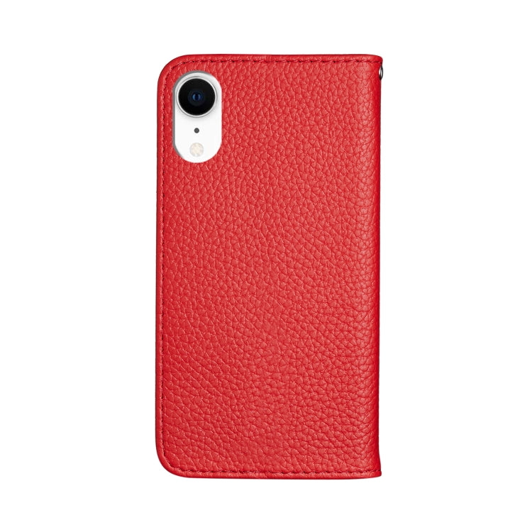 For iPhone XR Litchi Texture Horizontal Flip Leather Case with Holder & Card Slots