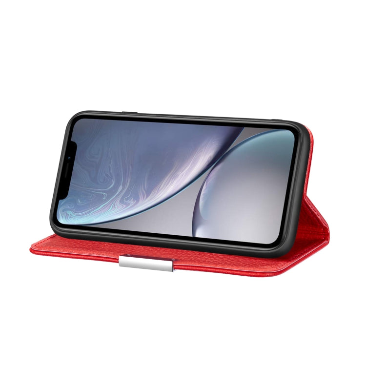 For iPhone XR Litchi Texture Horizontal Flip Leather Case with Holder & Card Slots