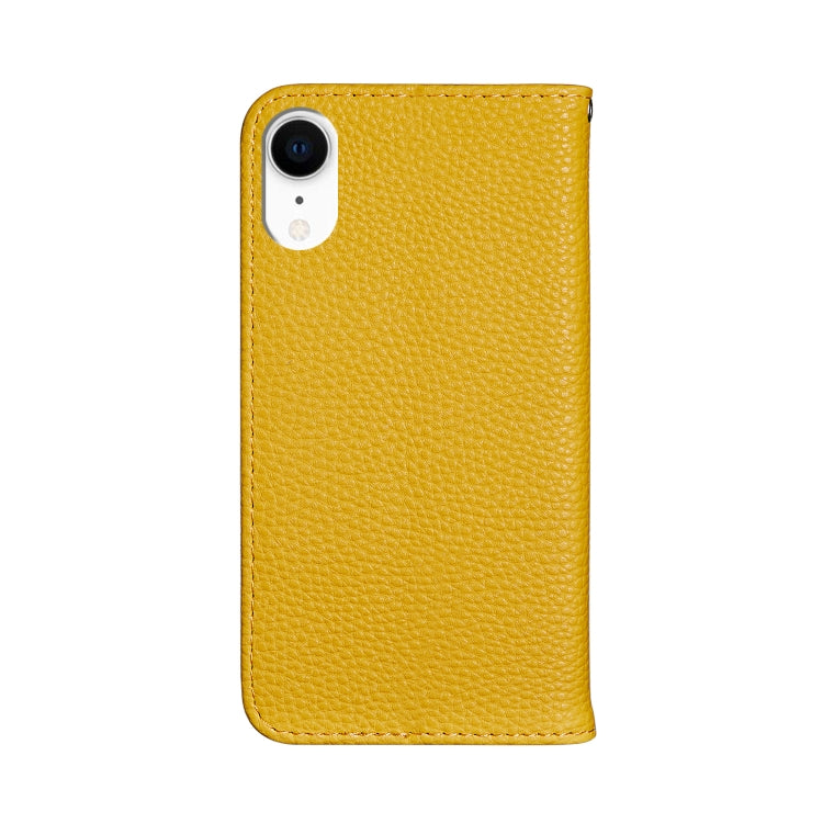 For iPhone XR Litchi Texture Horizontal Flip Leather Case with Holder & Card Slots