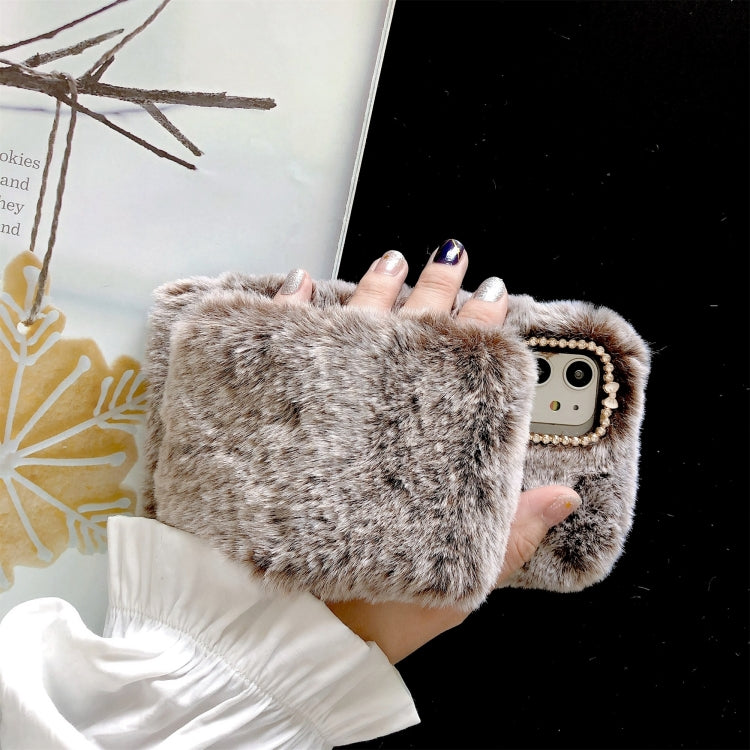 For iPhone 11 Wrist Band Plush Phone Protect Case