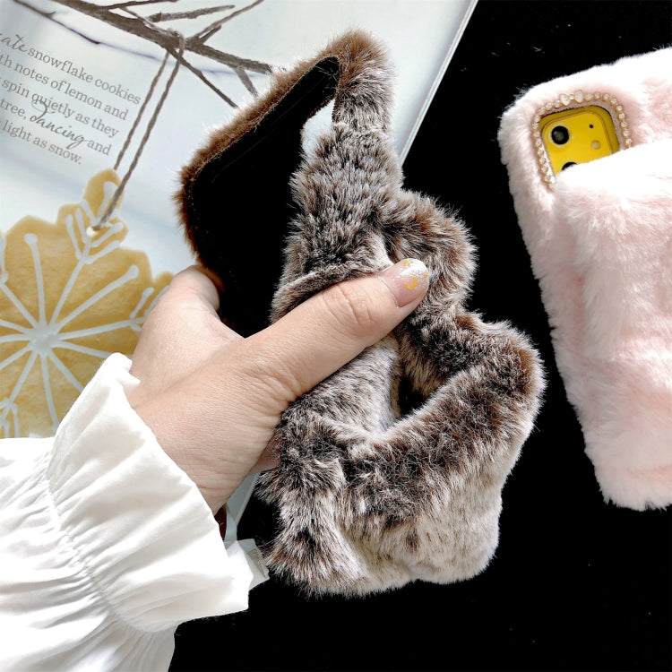 For iPhone 11 Pro Wrist Band Plush Phone Protect Case