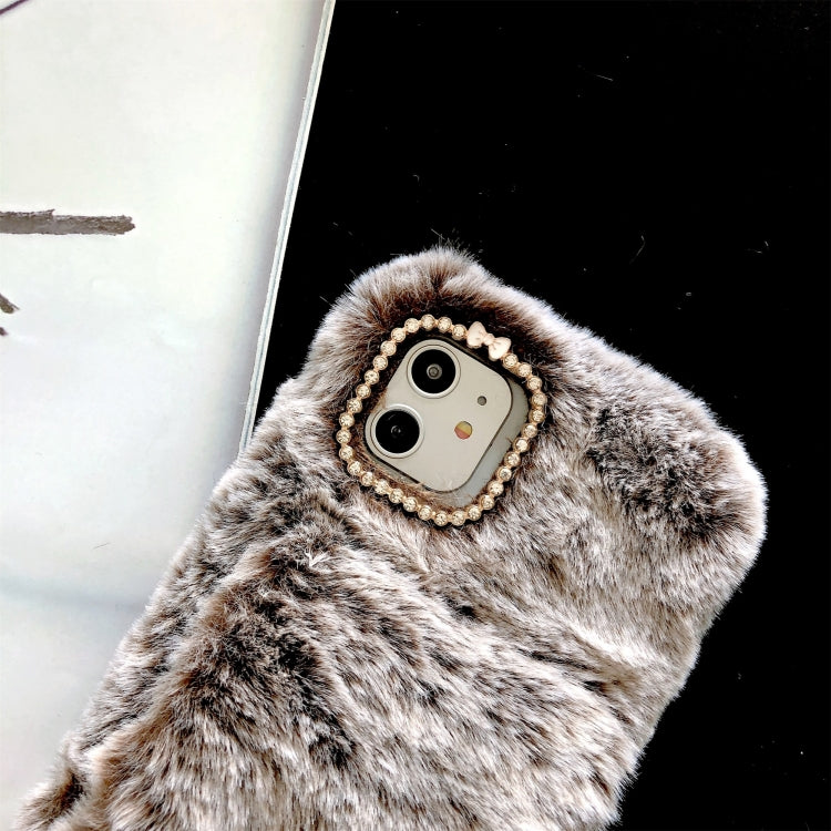 For iPhone 11 Pro Wrist Band Plush Phone Protect Case
