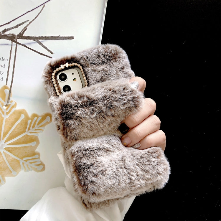 For iPhone 11 Pro Wrist Band Plush Phone Protect Case