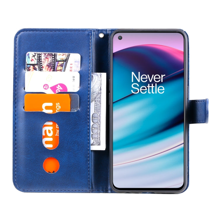 For OnePlus Nord CE 5G Fashion Calf Texture Zipper Horizontal Flip Leather Case with Stand & Card Slots & Wallet Function