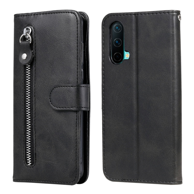 For OnePlus Nord CE 5G Fashion Calf Texture Zipper Horizontal Flip Leather Case with Stand & Card Slots & Wallet Function