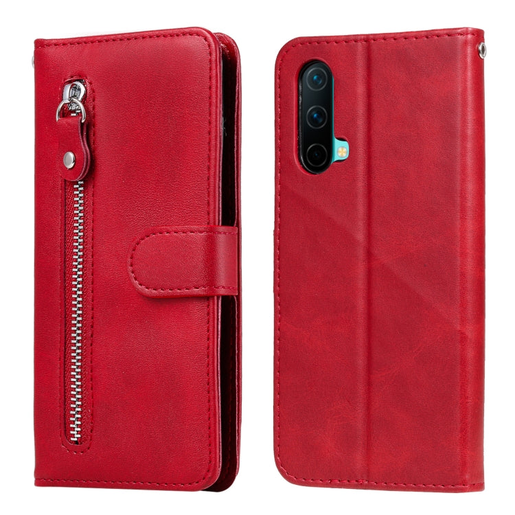 For OnePlus Nord CE 5G Fashion Calf Texture Zipper Horizontal Flip Leather Case with Stand & Card Slots & Wallet Function