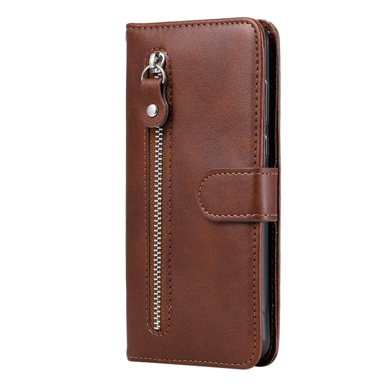 For OPPO Realme GT 5G Fashion Calf Texture Zipper Horizontal Flip Leather Case with Stand & Card Slots & Wallet Function