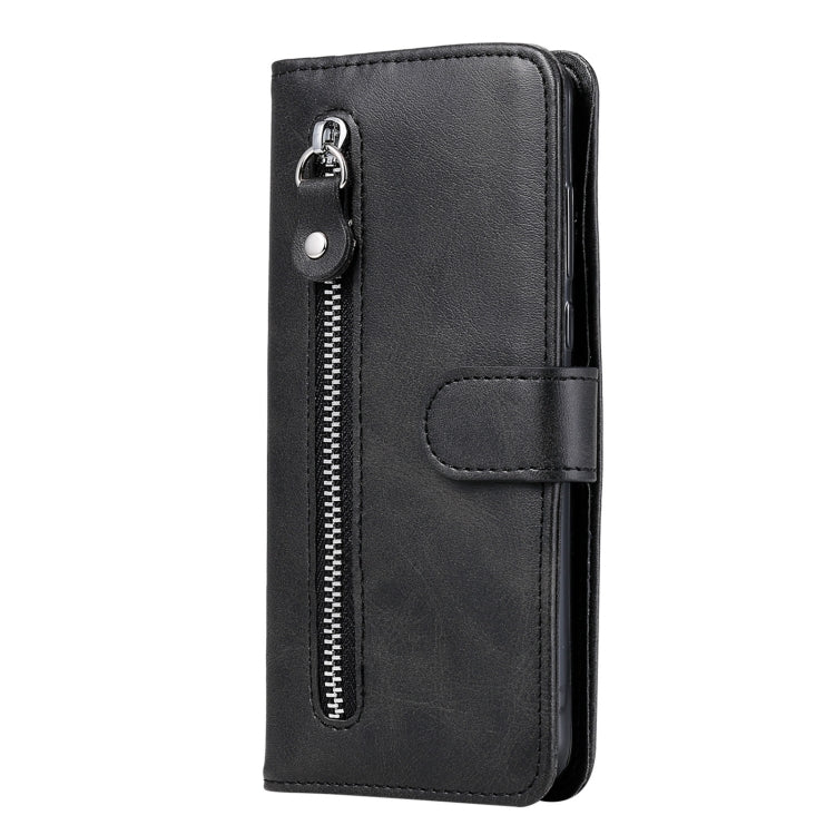 For OPPO Realme GT 5G Fashion Calf Texture Zipper Horizontal Flip Leather Case with Stand & Card Slots & Wallet Function