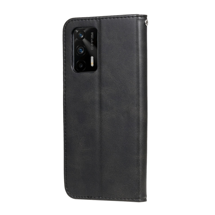 For OPPO Realme GT 5G Fashion Calf Texture Zipper Horizontal Flip Leather Case with Stand & Card Slots & Wallet Function