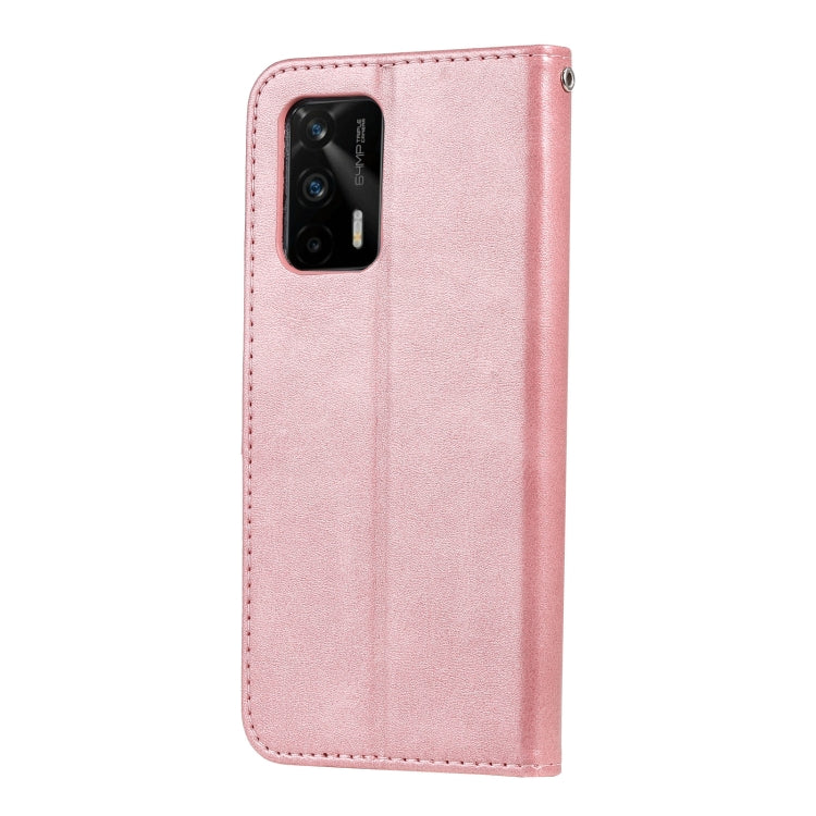 For OPPO Realme GT 5G Fashion Calf Texture Zipper Horizontal Flip Leather Case with Stand & Card Slots & Wallet Function