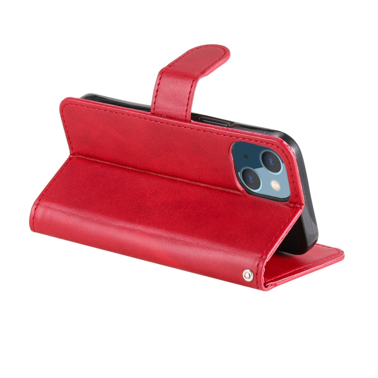 For iPhone 13 mini Fashion Calf Texture Zipper Horizontal Flip Leather Case with Stand & Card Slots & Wallet Function