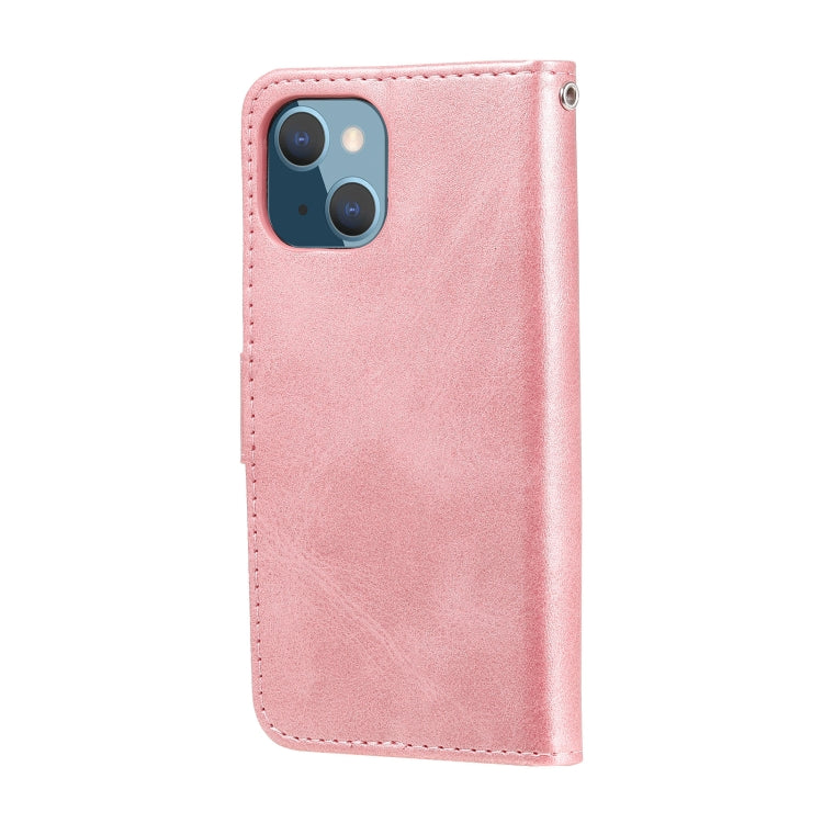 For iPhone 13 mini Fashion Calf Texture Zipper Horizontal Flip Leather Case with Stand & Card Slots & Wallet Function