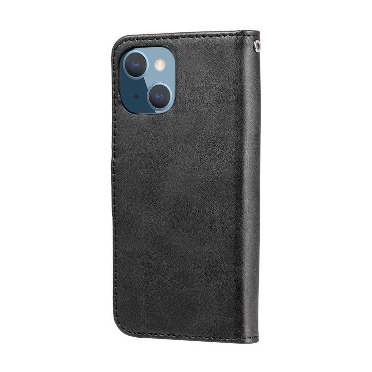 For iPhone 13 mini Fashion Calf Texture Zipper Horizontal Flip Leather Case with Stand & Card Slots & Wallet Function