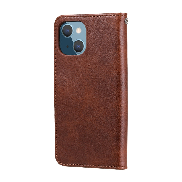 For iPhone 13 mini Fashion Calf Texture Zipper Horizontal Flip Leather Case with Stand & Card Slots & Wallet Function