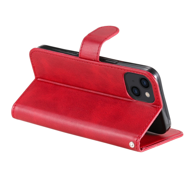 For iPhone 13 Fashion Calf Texture Zipper Horizontal Flip Leather Case with Stand & Card Slots & Wallet Function