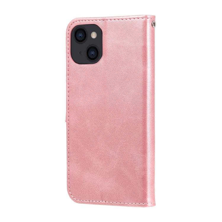 For iPhone 13 Fashion Calf Texture Zipper Horizontal Flip Leather Case with Stand & Card Slots & Wallet Function